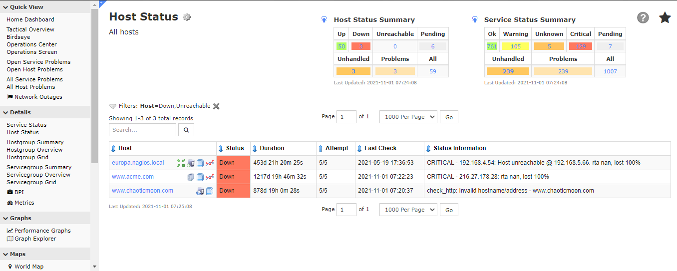 host-status-nagios-xi